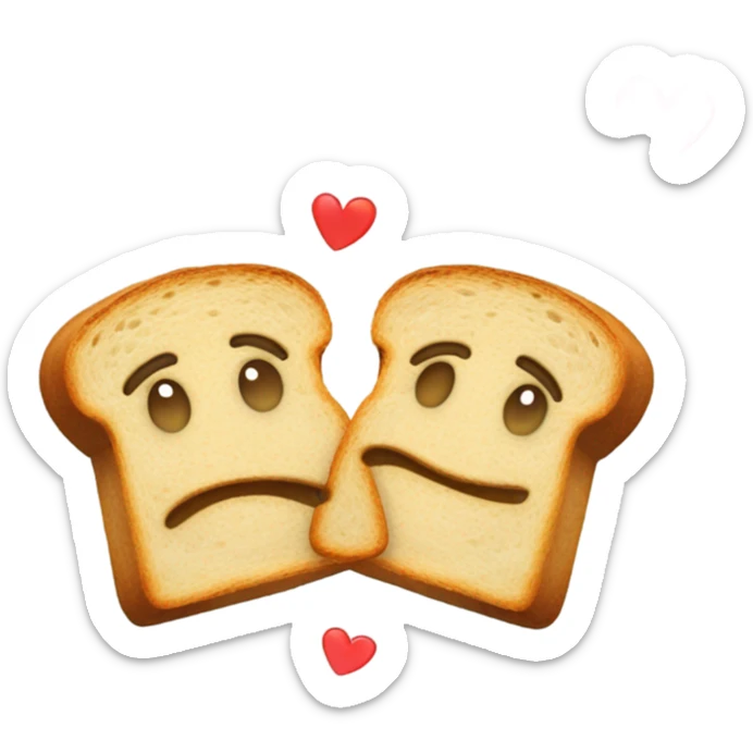 toast in love sticker