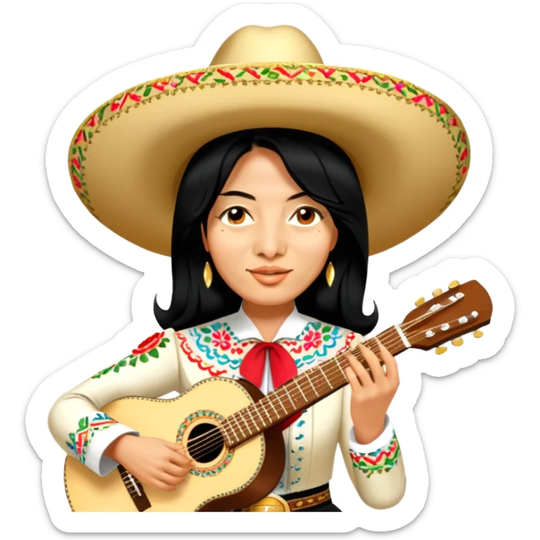 Mariachi Guitarist sticker