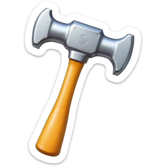 smar hammer used to repair, very tansparent in white color sticker