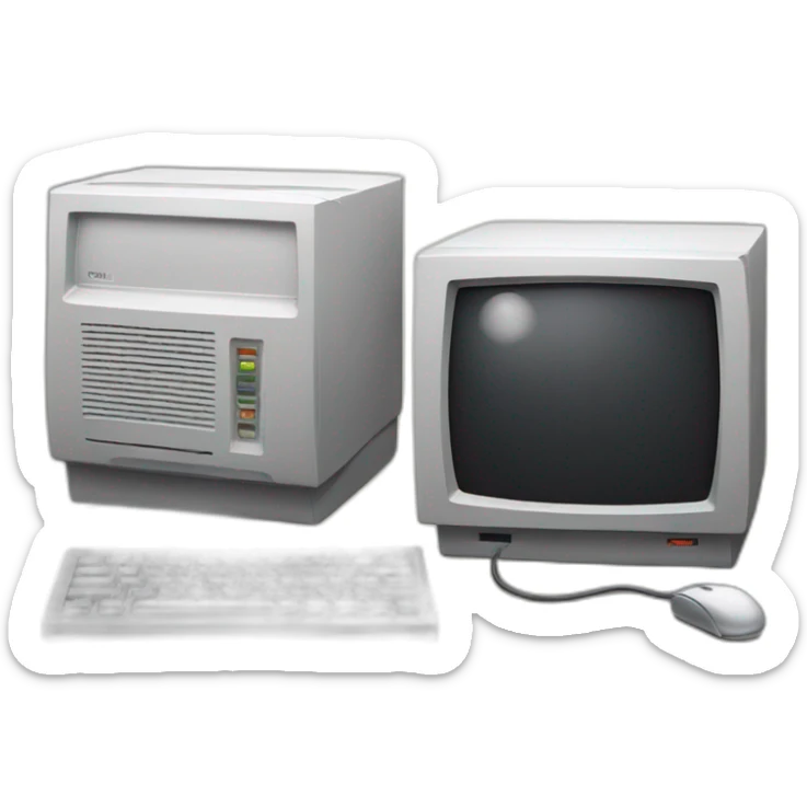 mac classic computer sticker