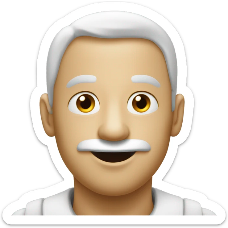 En bonhomme avec la main sur le nez qui agite ses doigts pour narguer quelqu’un  sticker