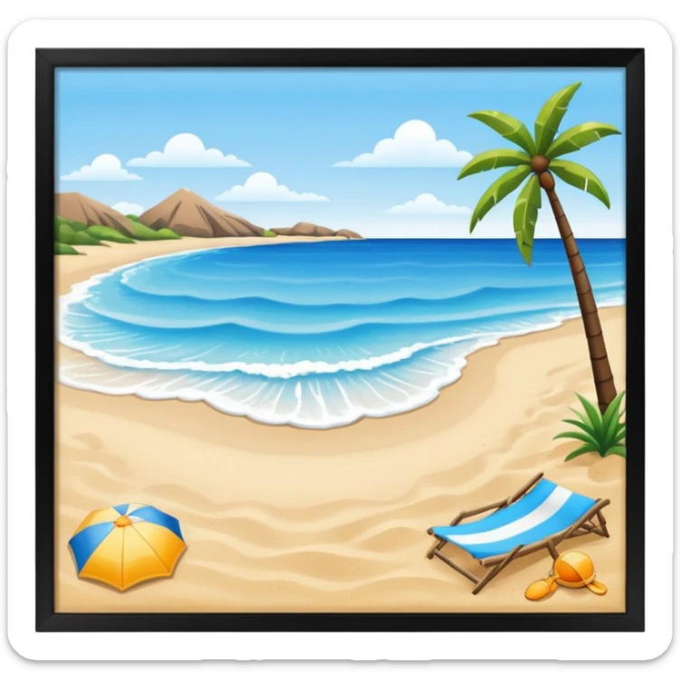 Beach sticker
