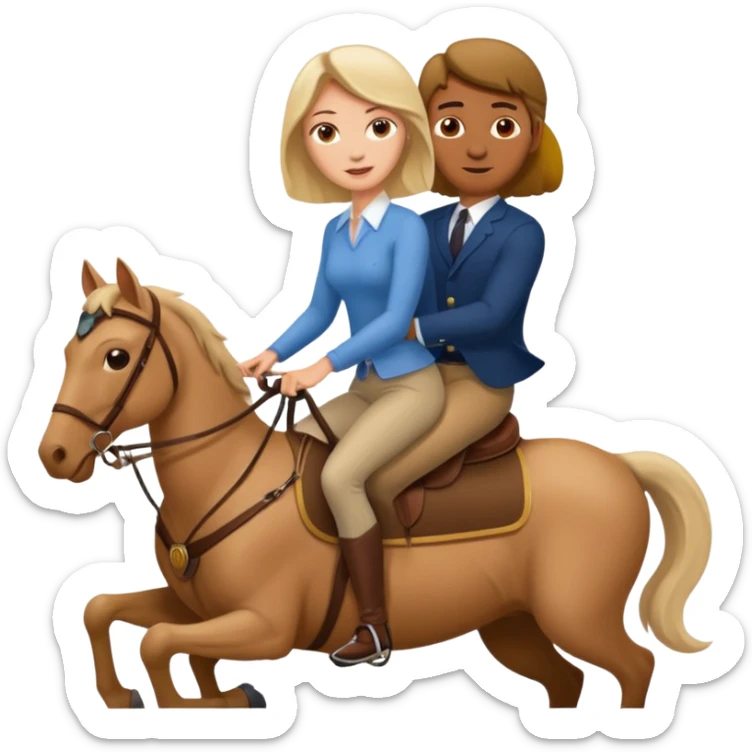 a white woman having vaginal sex by riding a man sticker