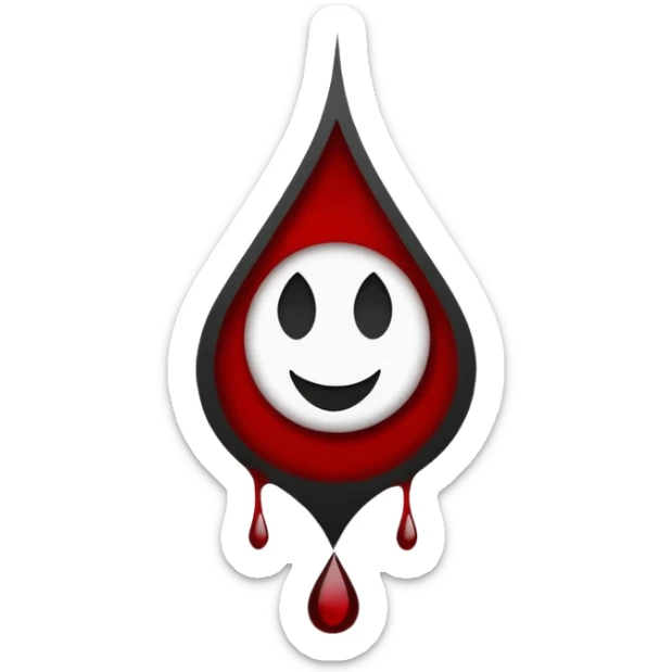 Minimalist emoji-style sticker of a gothic paper with “your soul” in blackletter, desaturated blood drop as signature, grayscale ink and parchment texture



 sticker