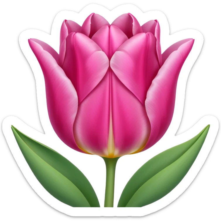 Pink tulip sticker