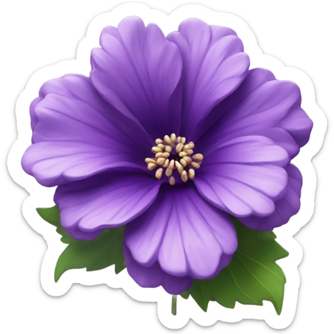 Purple flower sticker