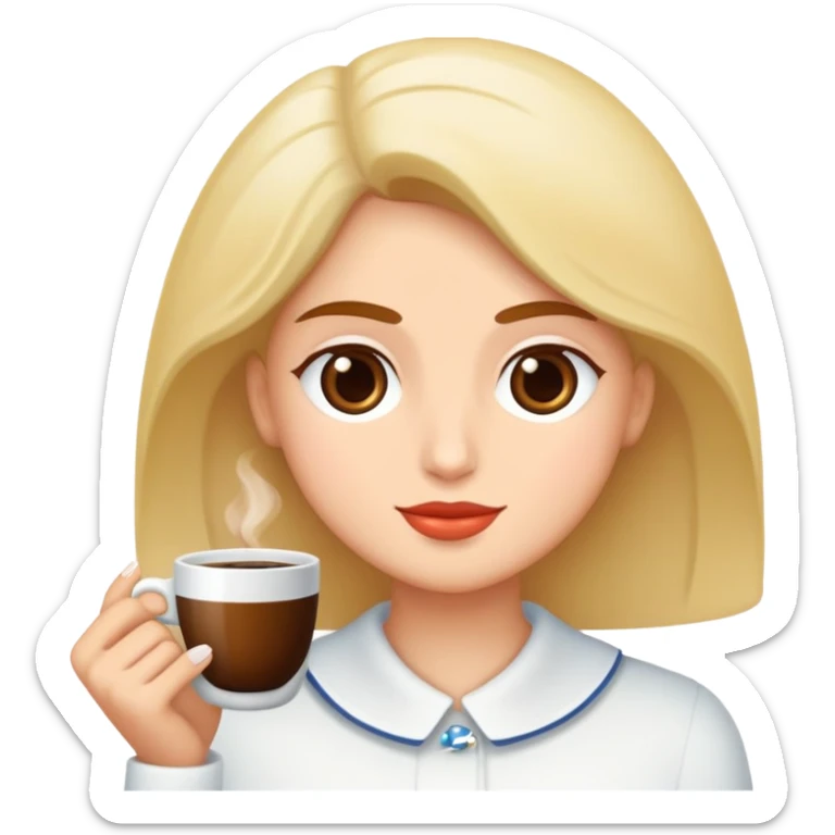 Sarılan kahverengi saçlı kız ve sarışın anne sticker