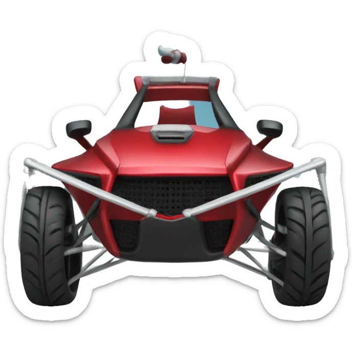 car slingshot polaris red mean piranha Christmas sticker