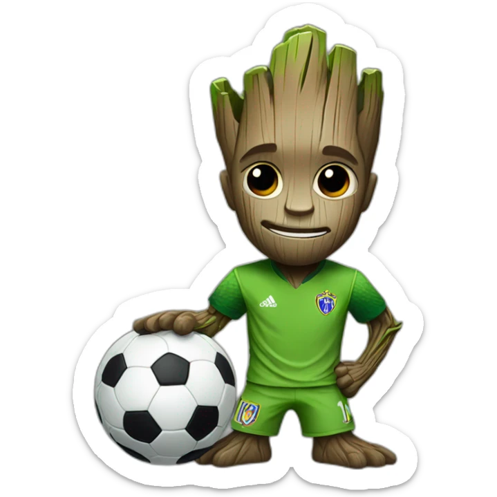 groot soccer sticker