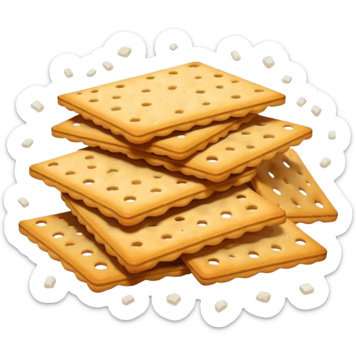 loose pile of golden-brown savory crackers in assorted shapes sticks mini pretzels rings ridged bites crisp lightly toasted surface some showing salt crystals or seeds mix casually scattered no bowl dip or extras just the biscuits soft lighting subtle shadows emoji scale sticker