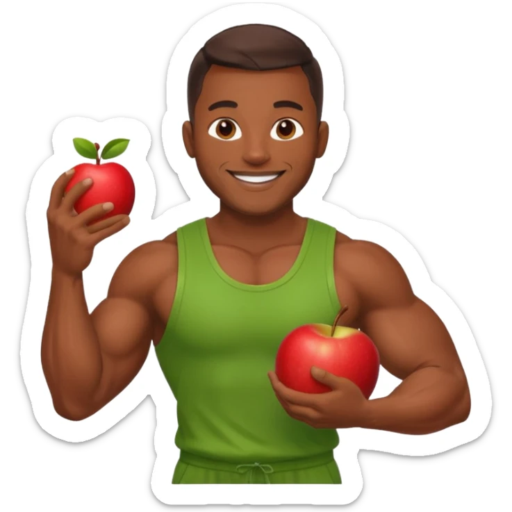 mister energy is a chain store selling healthy food.
create a mascot for this. sticker