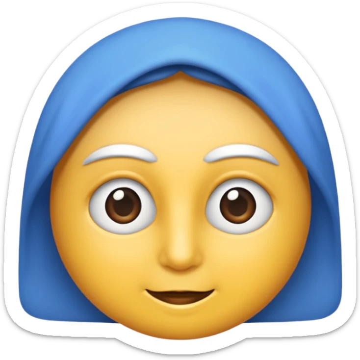 Beyaz göğüs hizasında düz saçları,mor-mavi karışımı göz rengi olan, bembeyaz tenli bir erkek sticker