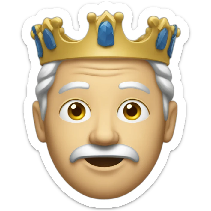 Swedish-king-confused sticker