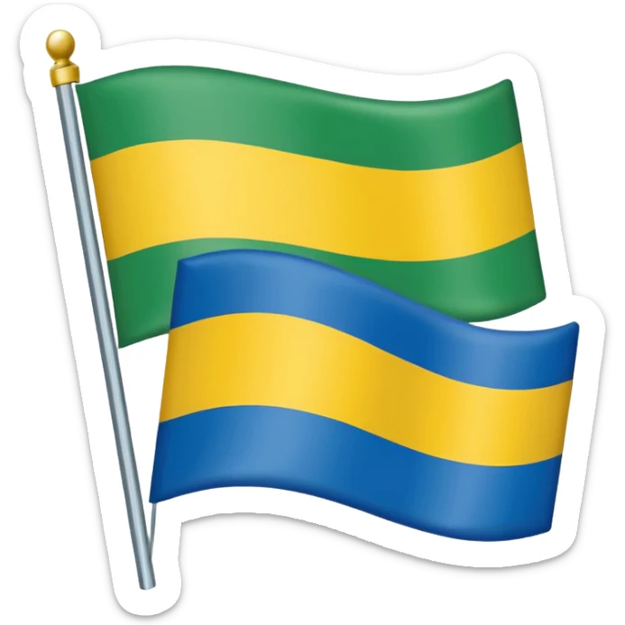 Create an emoji of independantists Guadeloupe flag it looks like the suriname one  sticker