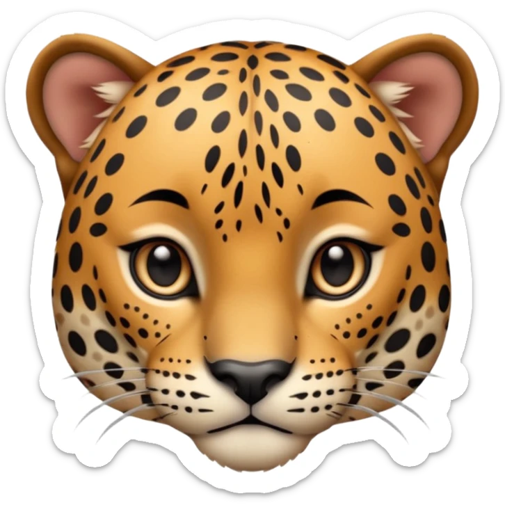 A high-resolution photo-realistic digital illustration of a baby jaguar, chest upward A high-resolution, photo-realistic digital illustration of a majestic young jaguar sticker