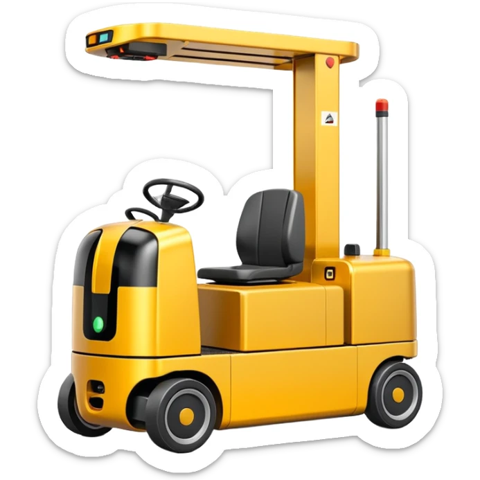 Automated Guided Vehicle (AGV), fahrerloses Transportfahrzeug sticker