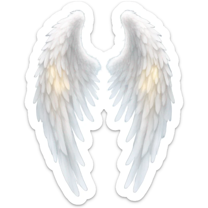 Angel wings sticker