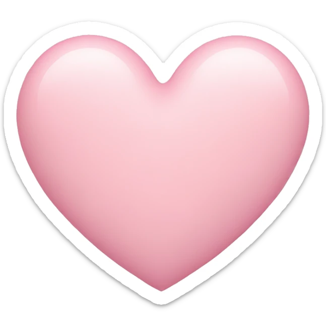 Pastel pink heart sticker