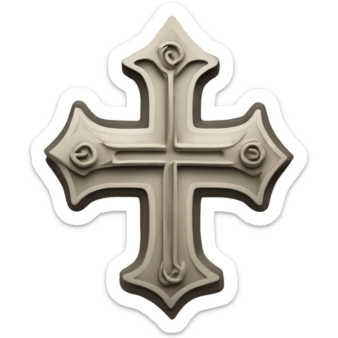 Ein Kreuz in fineline mit 2  lauten mann und ne frau aber schone junge laute sticker