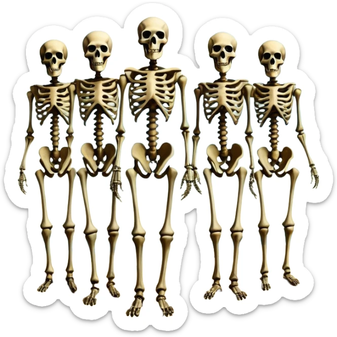 cinematic ultra HD, mysterios style, oil paint - The Four Horsemen of the Apocalypse in the artistic style of Salvador Dali sticker