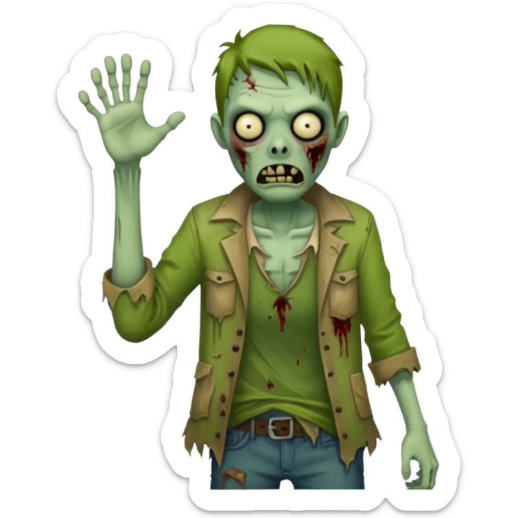 Faça um zumbi sticker