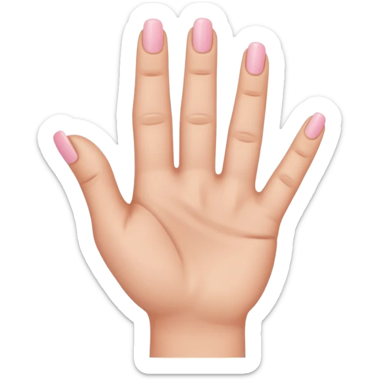 Stick only the pinky finger up, the rest of the fingers down  sticker