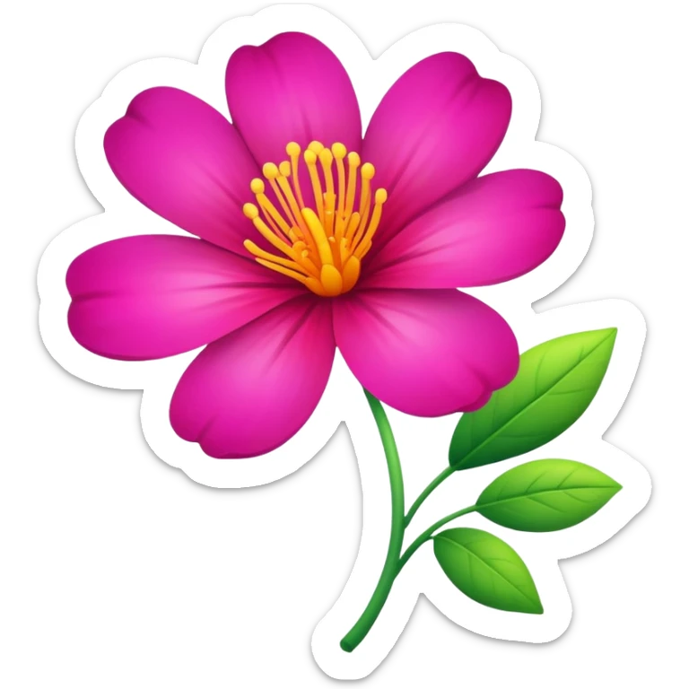 Flower sticker