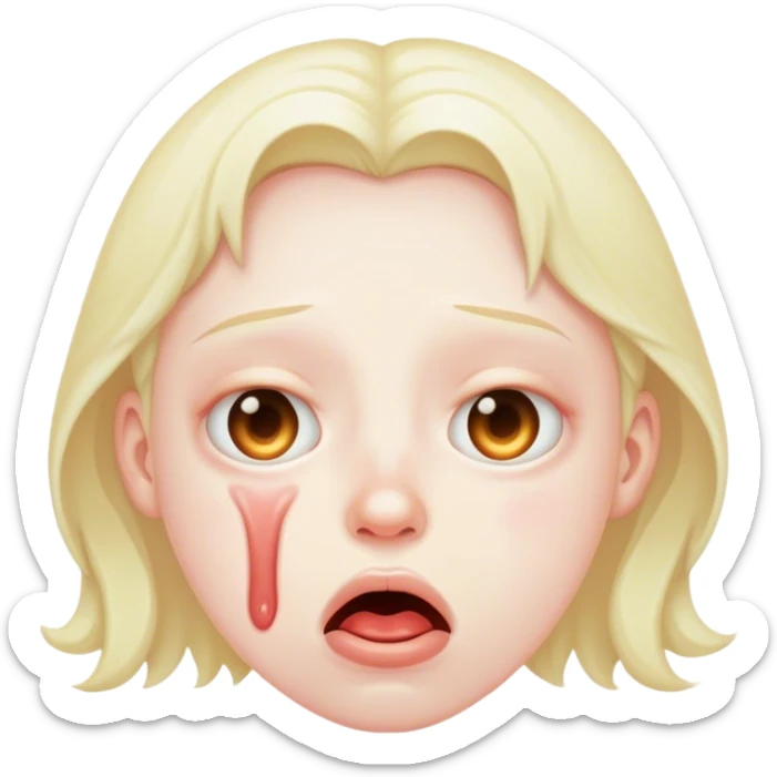 Drooling Head sticker