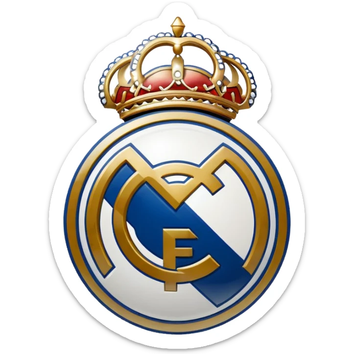 I want an emoji of real madrid logo of football and it should look realistic sticker