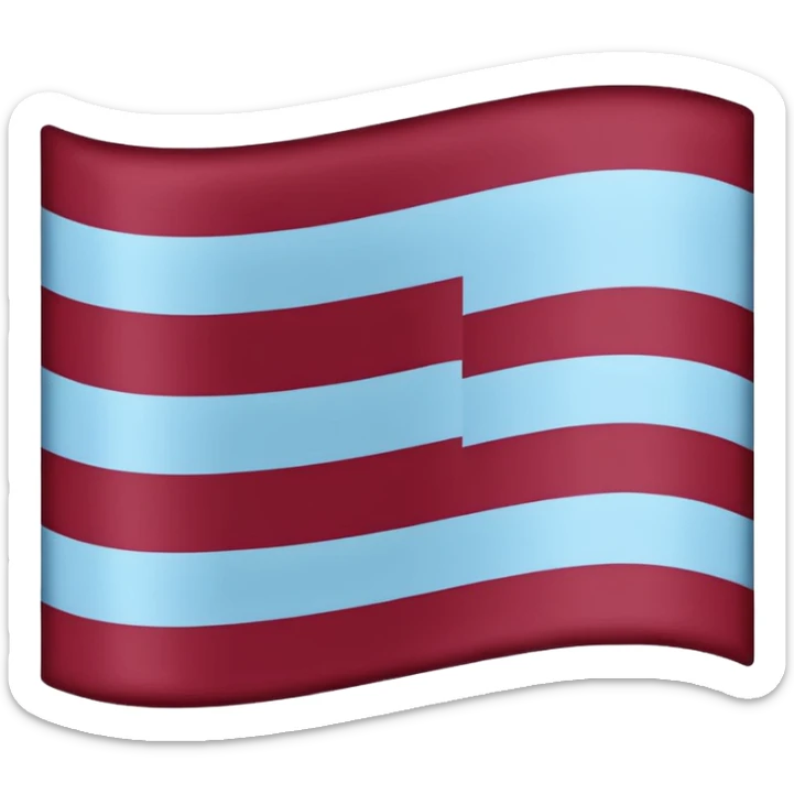 Austria flag with dark burgandy and light blue colours instead Weymouth Fc sign sticker