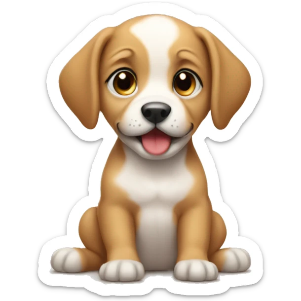 Baby dog sticker