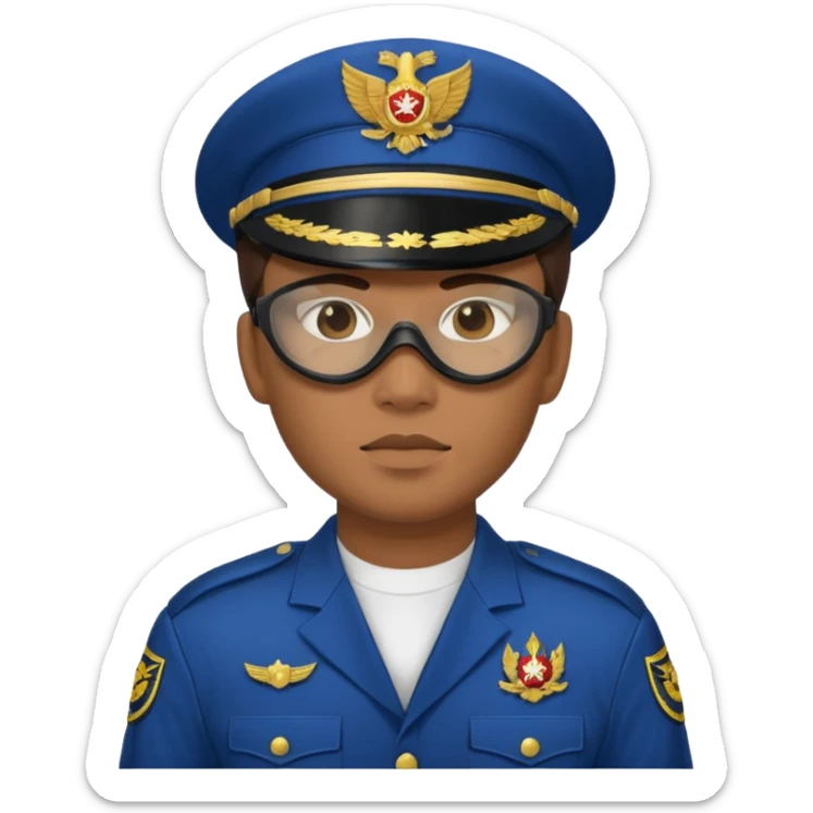 I want an emoji for a male filipino special action force officer with mask  sticker