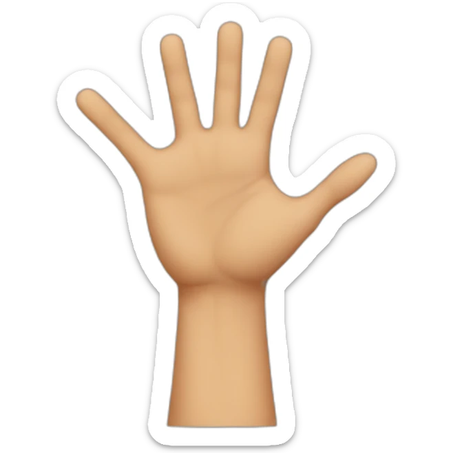 human doing an "x" with his arms sticker