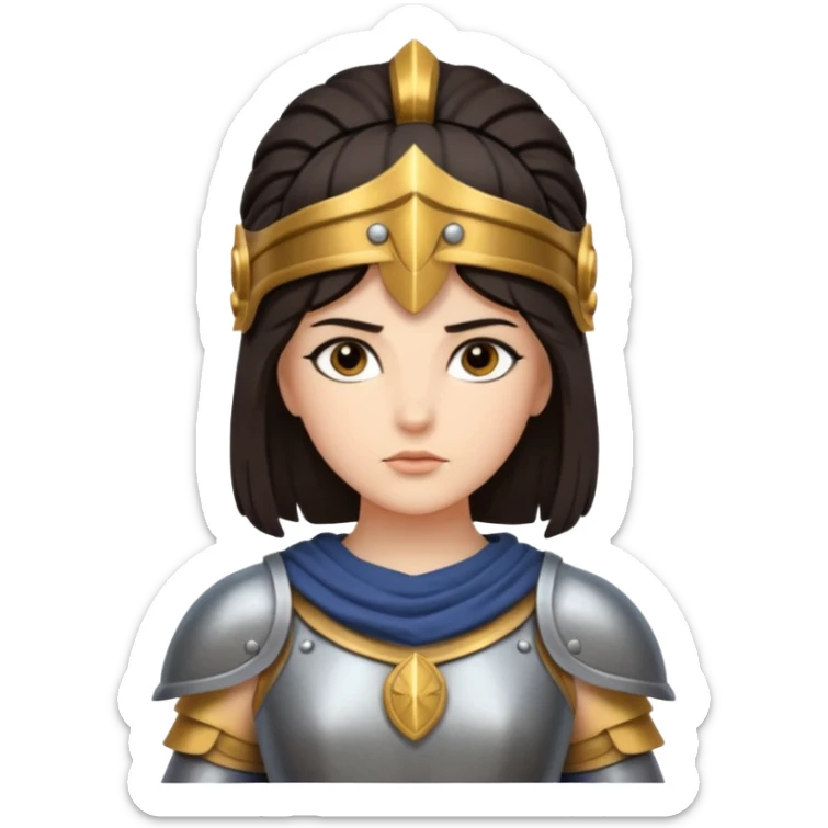 Athena the Greek goddess, dark haired, most important deities in Greek mythology, the daughter of Zeus, associated with: Strategic warfare Wisdom and intellect Craft, engineering, building, navigation Justice and good governance Protection of cities embodys rational, disciplined intelligence sticker