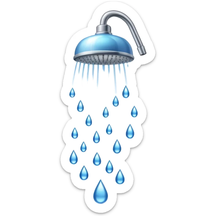 Shower sticker