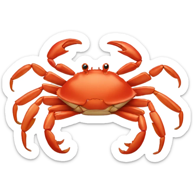 Crab sticker