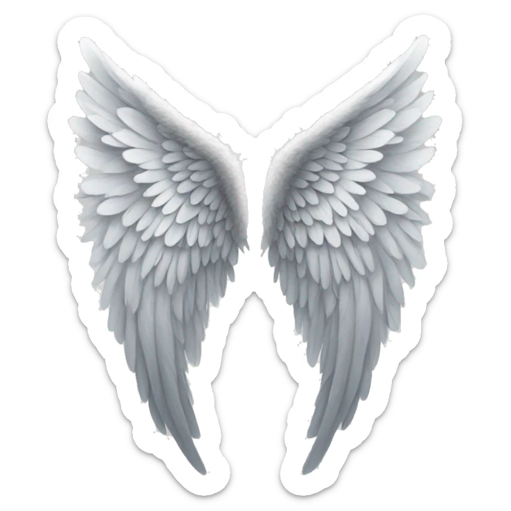 Angel wings sticker