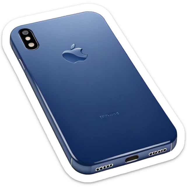 navy iphone sticker
