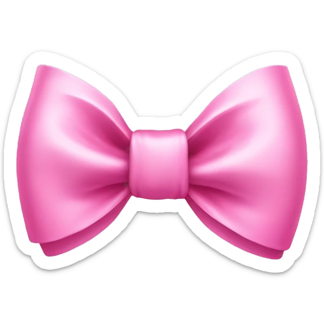 cute pink bow sticker