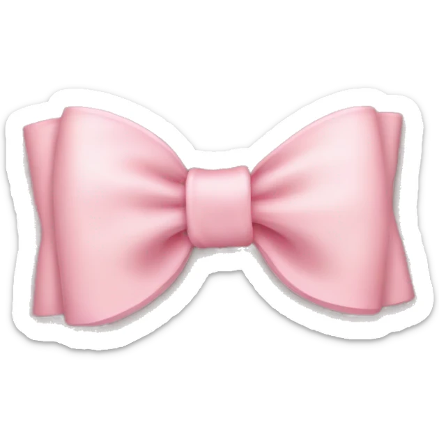 light pink bow sticker