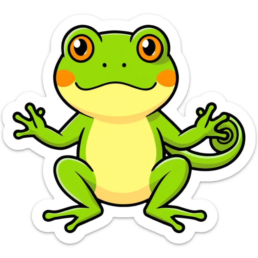 Puedes crear un Emoji en donde esté una rana cruzada con 1 caballo ￼ sticker