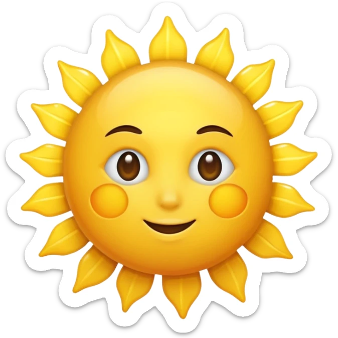 Sun  sticker