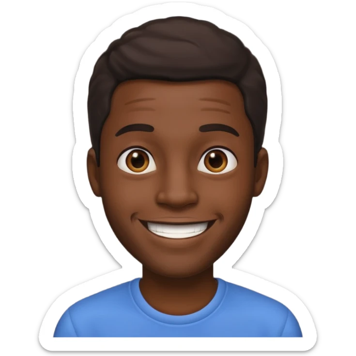 A black guy sticker