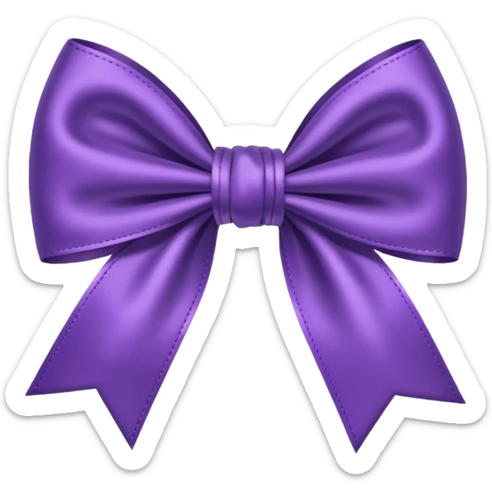 🥹purple bow sticker