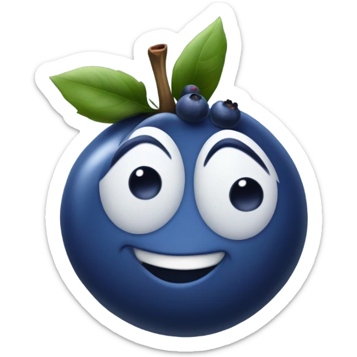Blueberry sticker