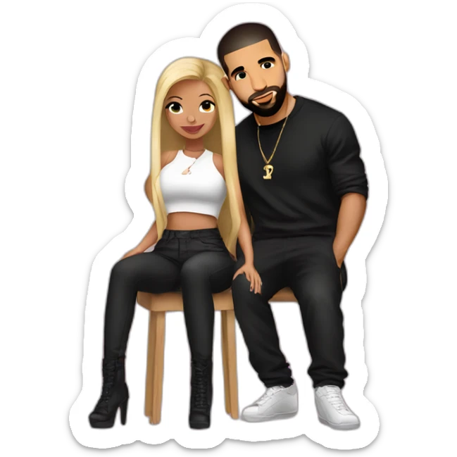 Drake and Nicki sticker