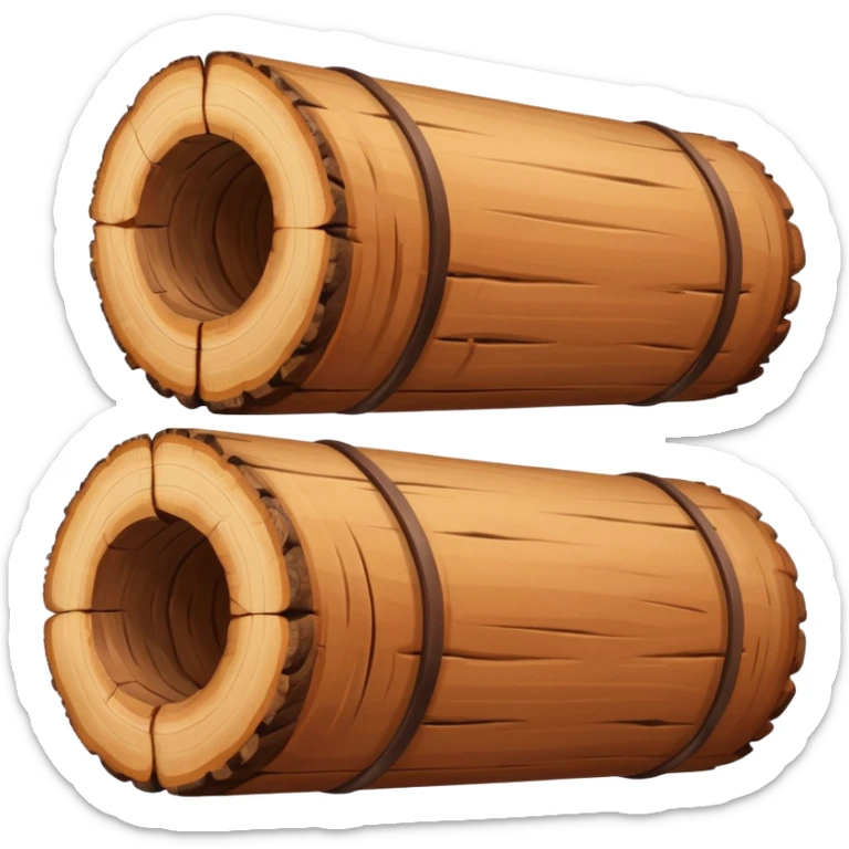 bois de santal, a sandalwood log with a cut end showing rings, no text sticker