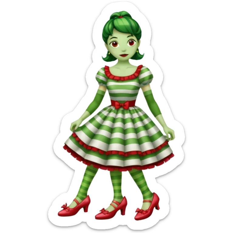 Wicked Witch of the East from the Wizard of Oz sticker