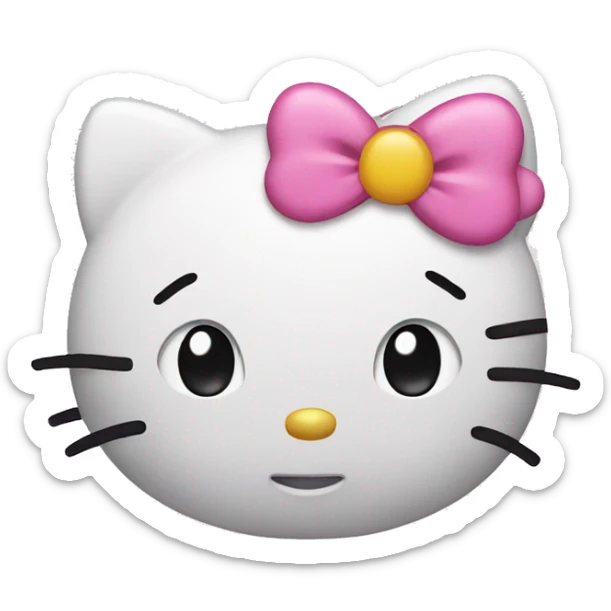 Hello Kitty emoji sticker