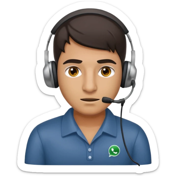 mean looking phone scammer in sketchy call center from pakistan working our of filthy bedroom sticker